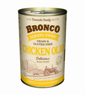 Bronco Grain & Gluten Free Canned Wet Dog Food (Chicken Olio) dog gifts,pet keepsakes