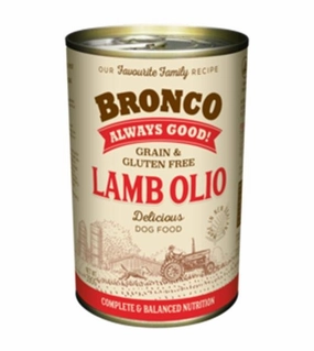 Bronco Grain & Gluten Free Canned Wet Dog Food (Lamb Olio) dog gifts,pet keepsakes