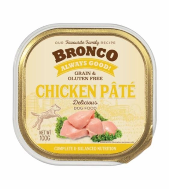 Bronco Grain & Gluten Free Casserole Tray Wet Dog Food (Chicken Pt) dog gifts,pet keepsakes