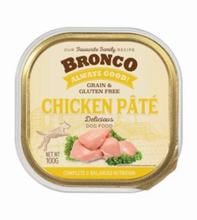Bronco Grain & Gluten Free Casserole Tray Wet Dog Food (Chicken Pt) dog gifts,pet keepsakes