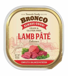 Bronco Grain & Gluten Free Casserole Tray Wet Dog Food (Lamb Pt) dog gifts,pet keepsakes