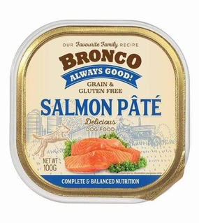 Bronco Grain & Gluten Free Casserole Tray Wet Dog Food (Salmon Pt) dog gifts,pet keepsakes
