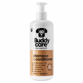 Buddycare 2 in 1 Coconut Dog Shampoo & Conditioner 500ml freeze dried dog food,raw nutrition dog,dog freeze dried kibble