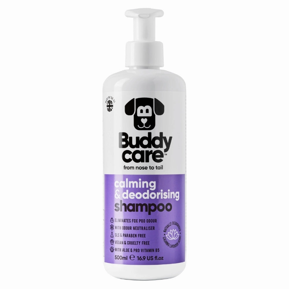 Buddycare Calming & Deodorising With Lavender Dog Shampoo 500ml freeze dried dog food,raw nutrition dog,dog freeze dried kibble