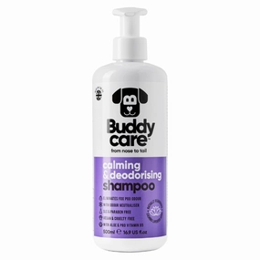 Buddycare Calming & Deodorising With Lavender Dog Shampoo 500ml freeze dried dog food,raw nutrition dog,dog freeze dried kibble
