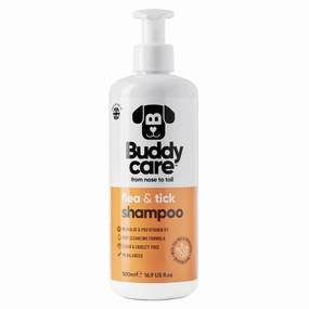Buddycare Flea & Tick Dog Shampoo 500ml freeze dried dog food,raw nutrition dog,dog freeze dried kibble