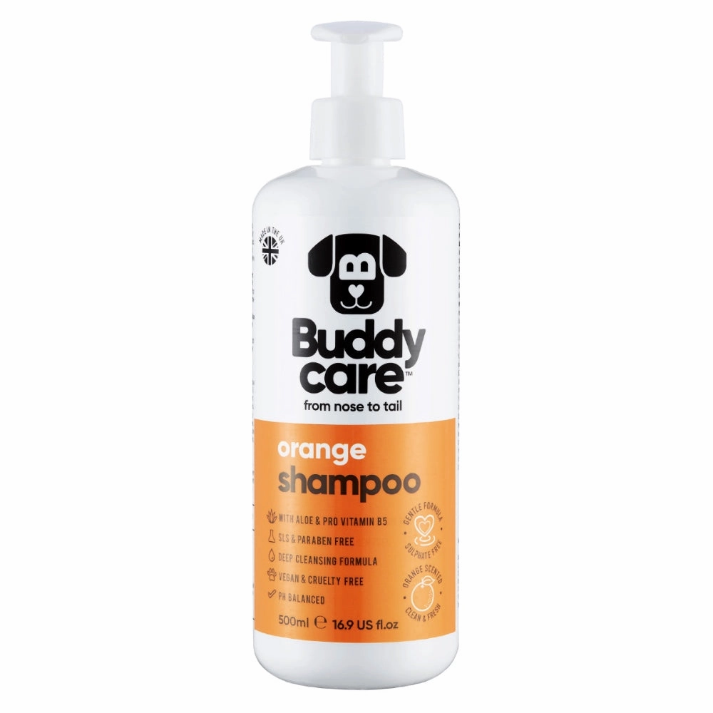 Buddycare Orange Dog Shampoo 500ml freeze dried dog food,raw nutrition dog,dog freeze dried kibble