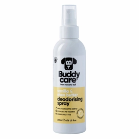 Buddycare Vanilla & Shea Butter Dog Deodorising Spray 200ml freeze dried dog food,raw nutrition dog,dog freeze dried kibble