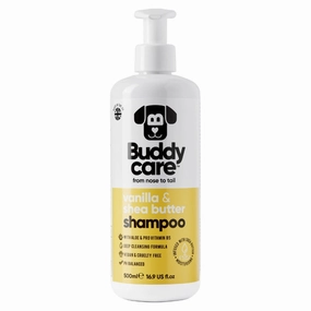 Buddycare Vanilla & Shea Butter Dog Shampoo 500ml freeze dried dog food,raw nutrition dog,dog freeze dried kibble