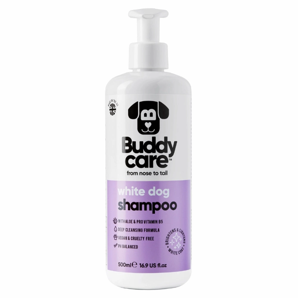 Buddycare White Dog Shampoo 500ml freeze dried dog food,raw nutrition dog,dog freeze dried kibble