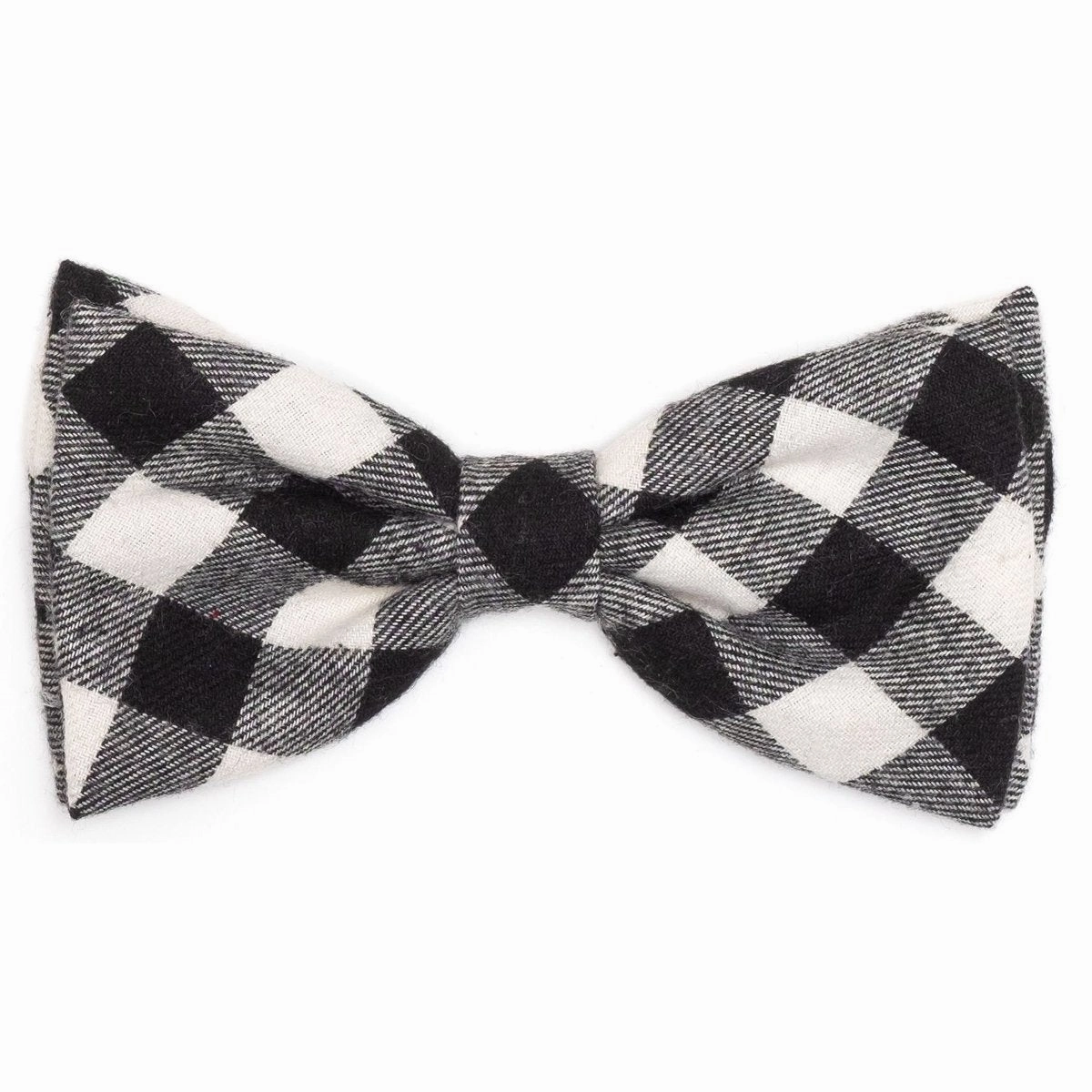 Buffalo Check Dog Bow Tie Black/Off White dog collar accessory,collar decor