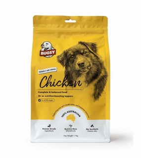 Bugsy Gently Air Dried Complete & Balanced Raw Dog Food (Chicken) air-dried dog food,dehydrated dog food