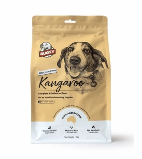 Bugsy Gently Air Dried Complete & Balanced Raw Dog Food (Kangaroo) air-dried dog food,dehydrated dog food