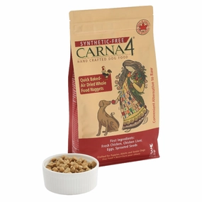 BUNDLE DEAL: Carna4 Quick Baked Air Dried Chicken Dry Dog Food 3lb freeze dried dog food,raw nutrition dog,dog freeze dried kibble