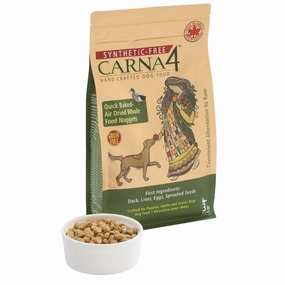 BUNDLE DEAL: Carna4 Quick Baked Air Dried Duck Grain Free Dry Dog Food 3lb freeze dried dog food,raw nutrition dog,dog freeze dried kibble