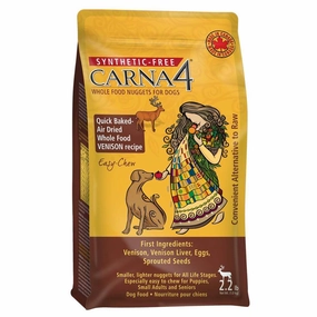 BUNDLE DEAL: Carna4 Quick Baked Air Dried Easy Chew Venison Grain-Free Dry Dog Food freeze dried dog food,raw nutrition dog,dog freeze dried kibble