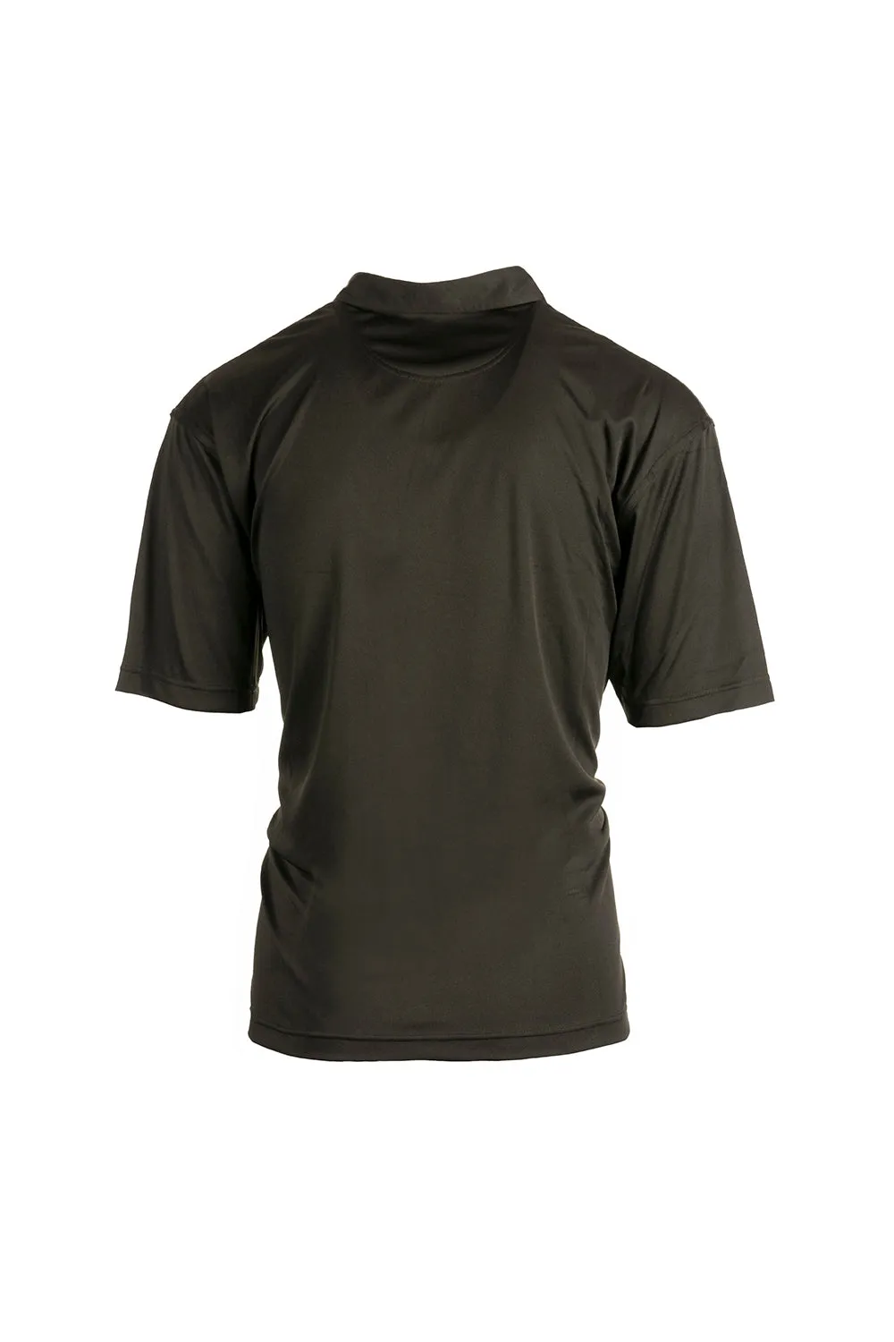Burnside Mens Burn Moisture Wicking Short Sleeve Polo Shirt - Black