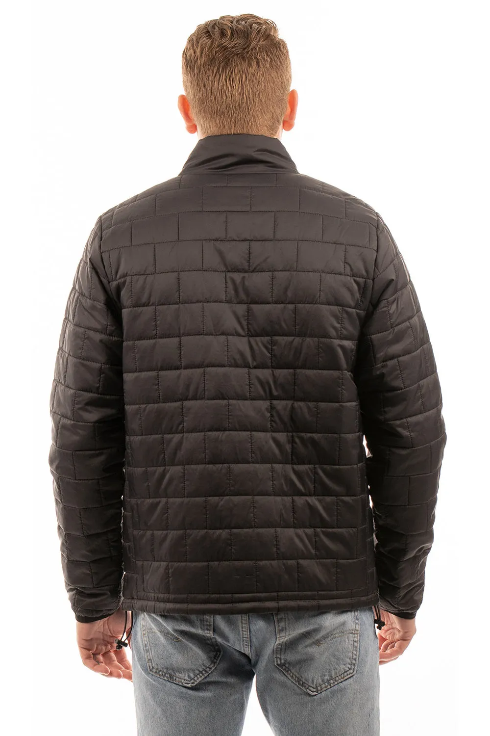Burnside Mens Element Full Zip Puffer Jacket - Black