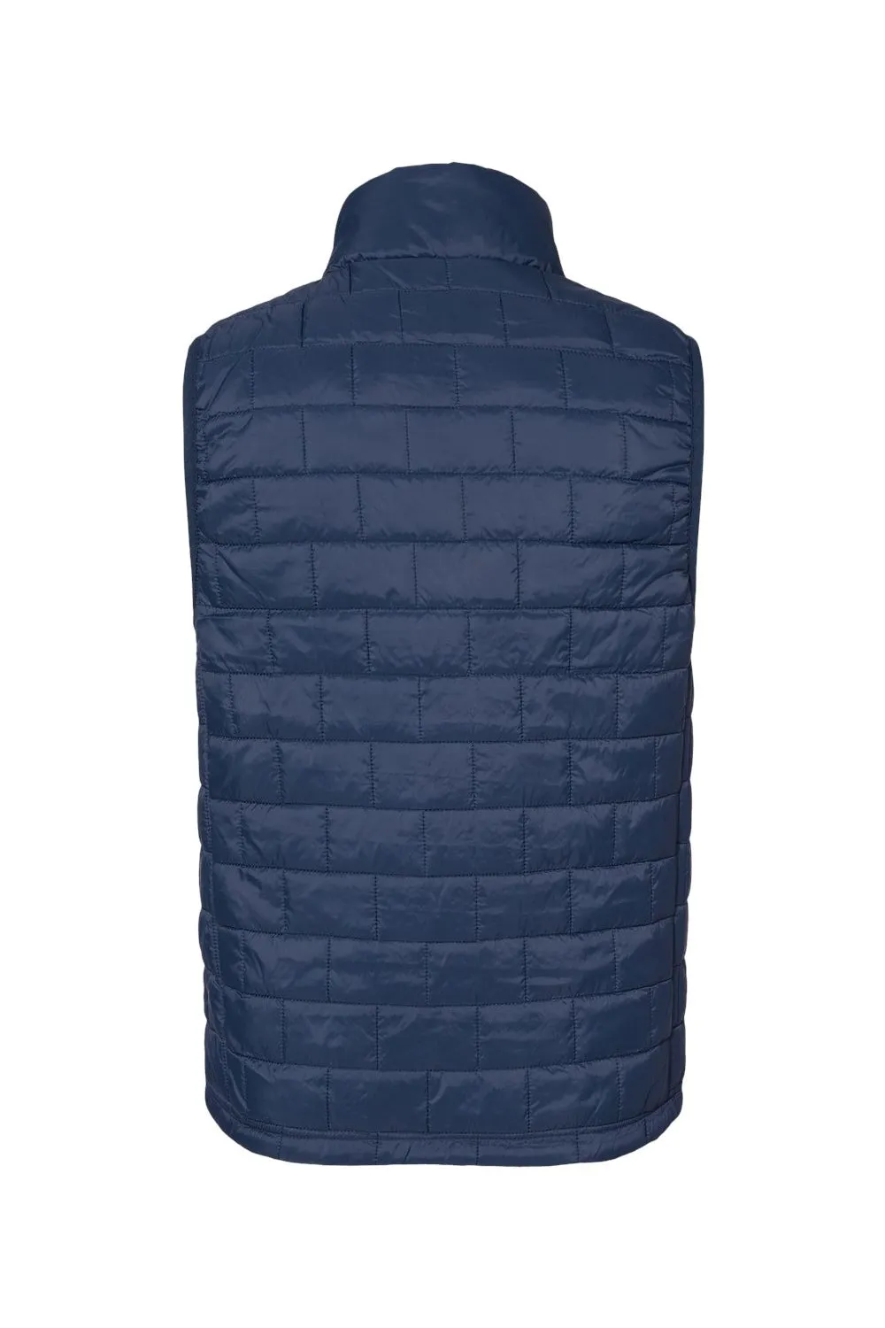 Burnside Mens Element Full Zip Puffer Vest - Navy Blue