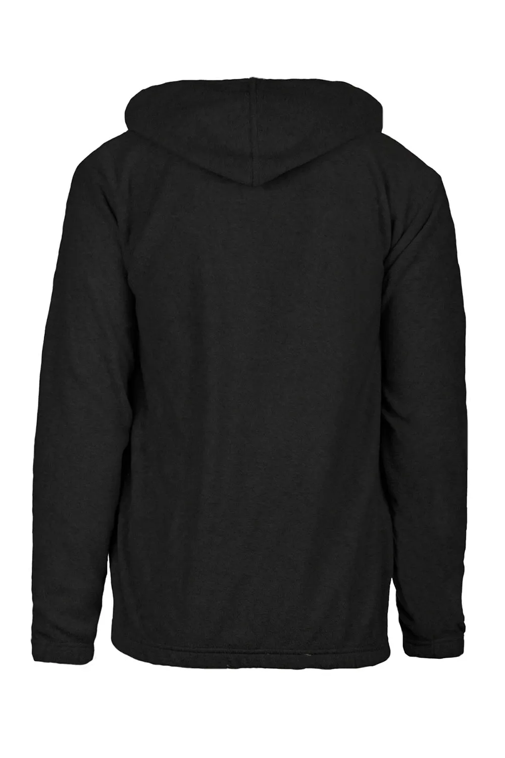 Burnside Mens Polar Fleece Pill Resistant Hooded Sweatshirt Hoodie w/ Pouch Pocket - Heather Charcoal Grey