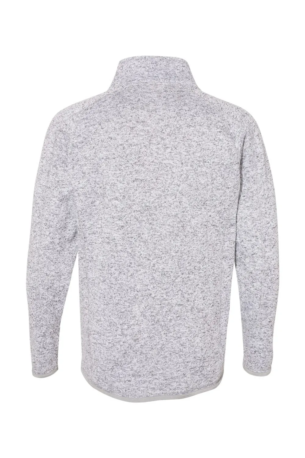 Burnside Mens Sweater Knit Full Zip Jacket - Heather Grey