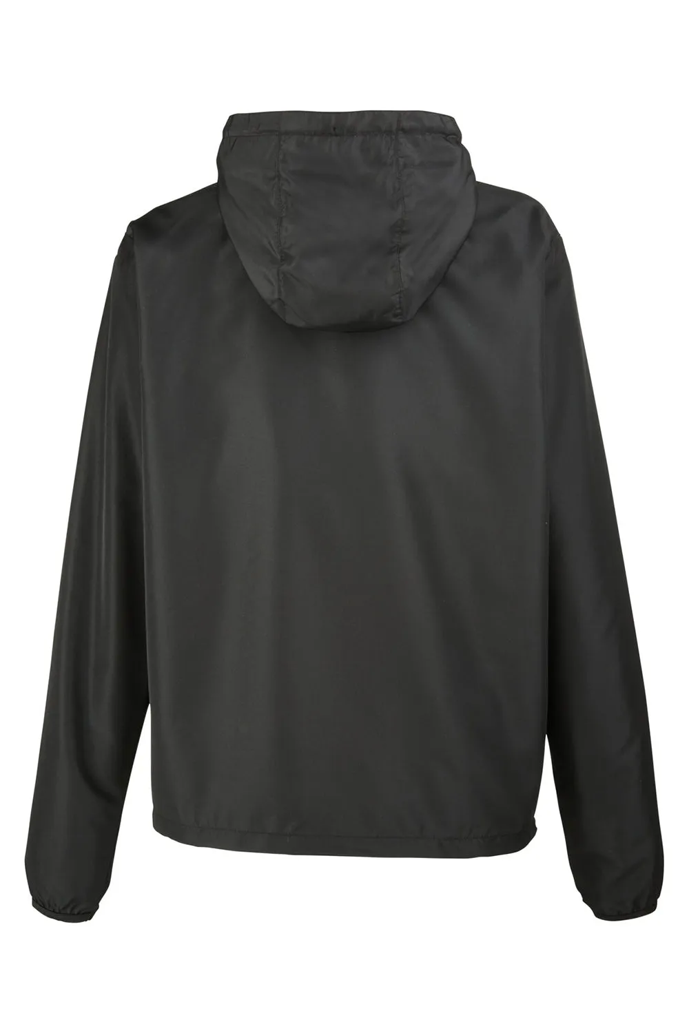 Burnside Mens Water Resistant Full Zip Hooded Windbreaker Jacket - Steel Grey