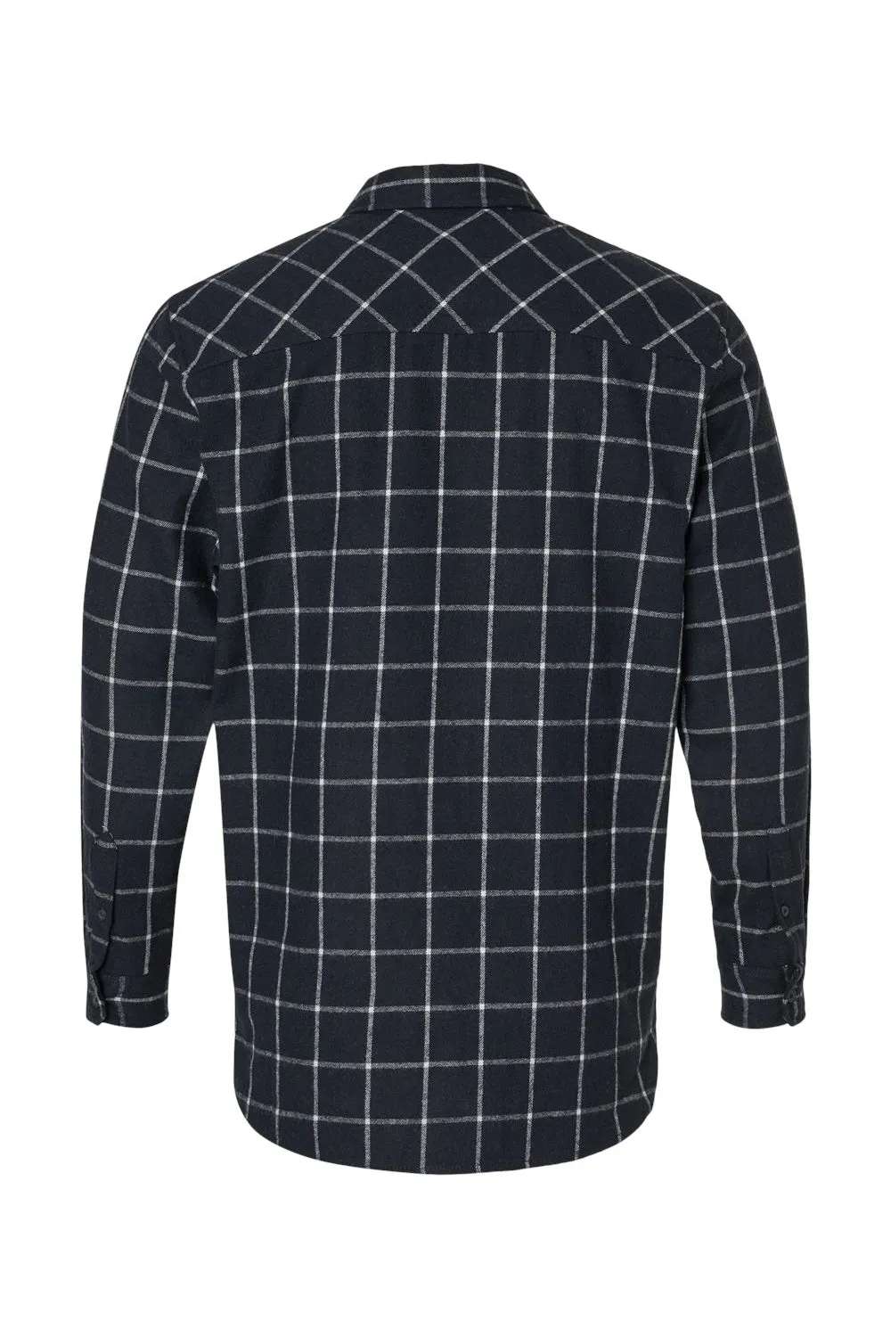 Burnside Womens Boyfriend Flannel Long Sleeve Button Down Shirt - Navy Blue/White