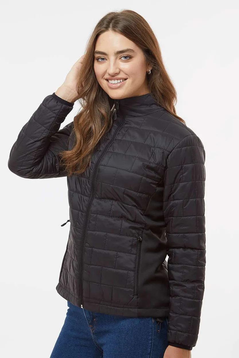 Burnside Womens Element Full Zip Puffer Jacket - Black