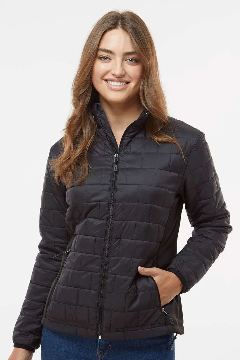 Burnside Womens Element Full Zip Puffer Jacket - Black
