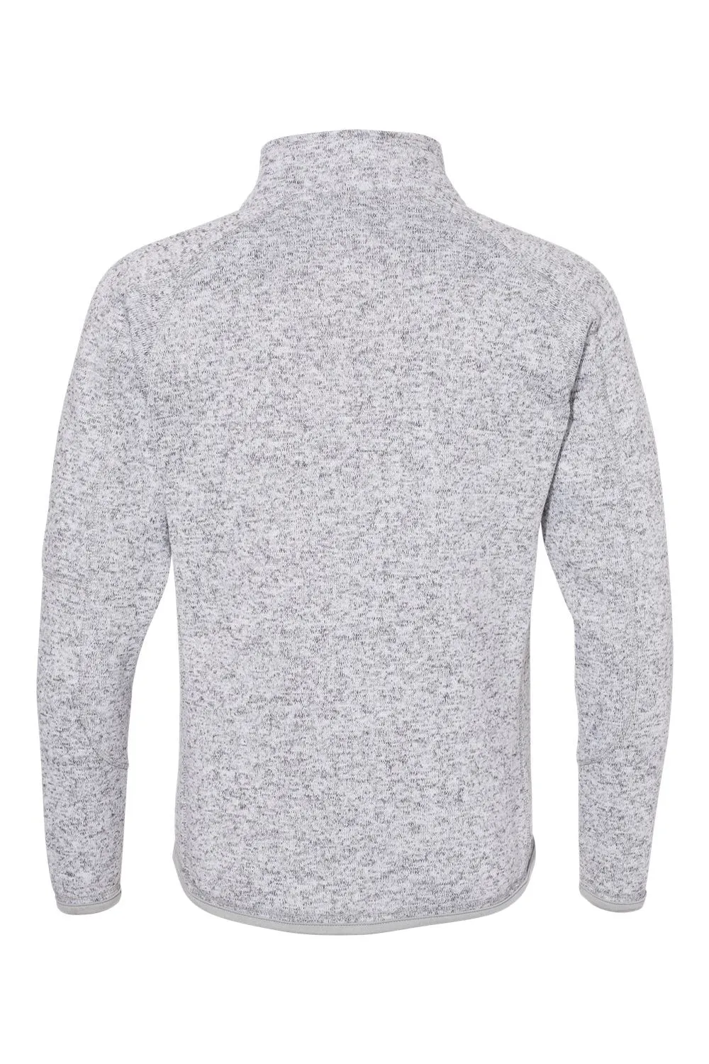Burnside Womens Sweater Knit Full Zip Jacket - Heather Grey