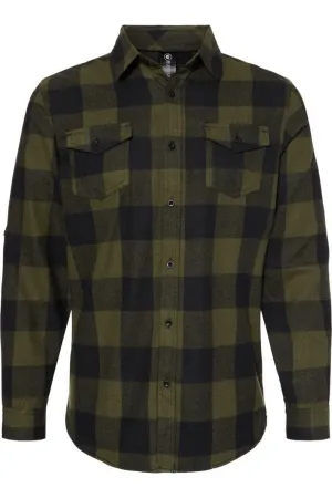 Burnside Yarn-Dyed Long Sleeve Flannel Shirt