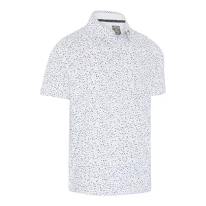 Callaway All Over Chev Confetti Print Golf Polo Shirt CGKSE0A3