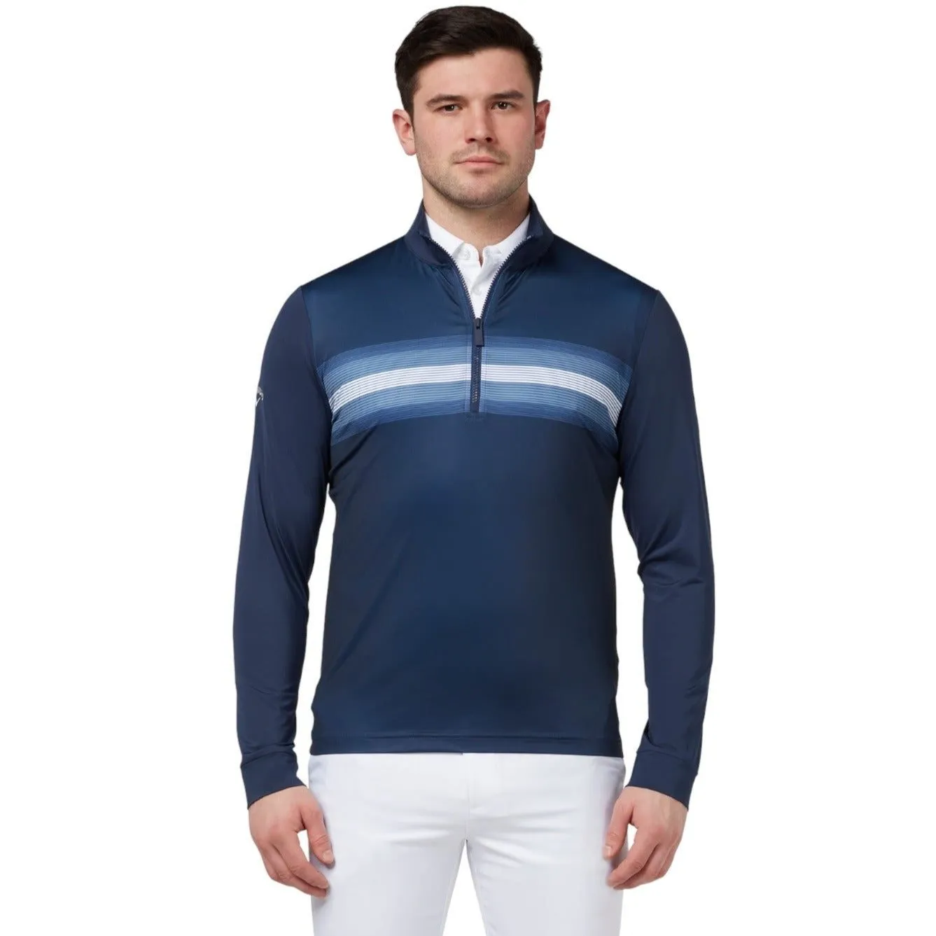 Callaway Energy Stripe Print 1/4 Zip Golf Mid Layer CGKSD0D8