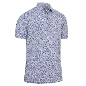 Callaway Filtered Floral Print Golf Polo Shirt CGKSC0B1