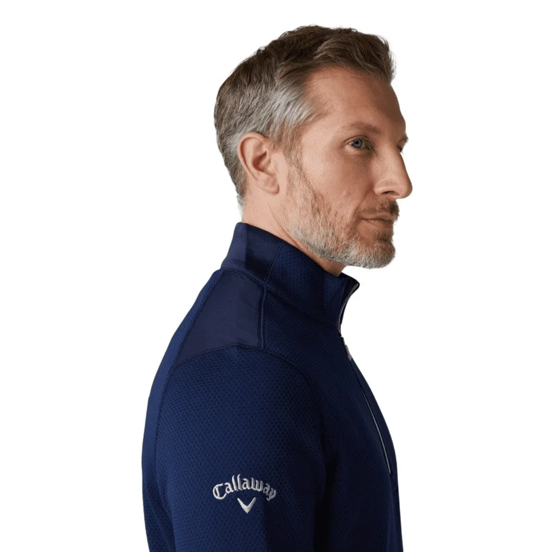 Callaway Hex Textured 1/4-Zip Golf Fleece CGKFD040