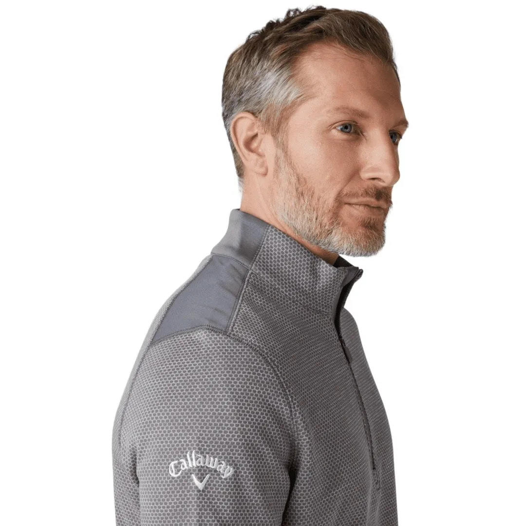 Callaway Hex Textured 1/4-Zip Golf Fleece CGKFD040