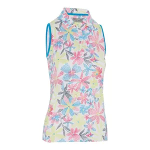 Callaway Ladies Chev Floral S/L Golf Polo Shirt CGKSE049
