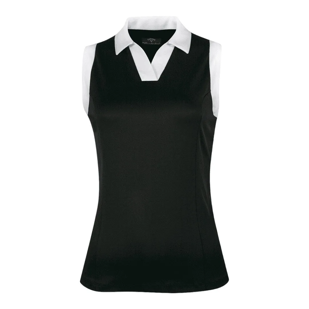Callaway Ladies Colour Block S/L Golf Polo Shirt CGKSD034