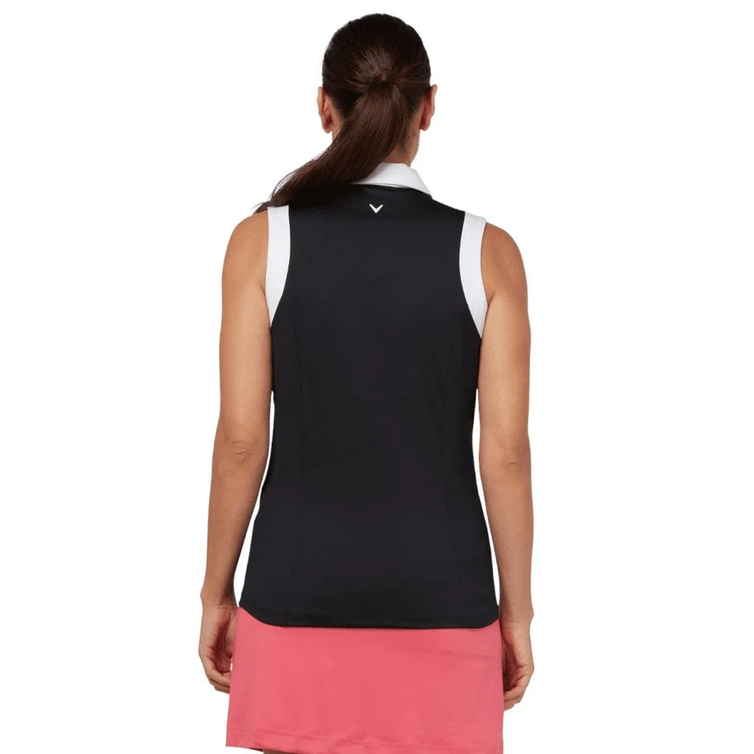 Callaway Ladies Colour Block S/L Golf Polo Shirt CGKSD034