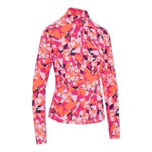 Callaway Ladies Geometric Floral Sun Protection Golf Midlayer CGKSE900
