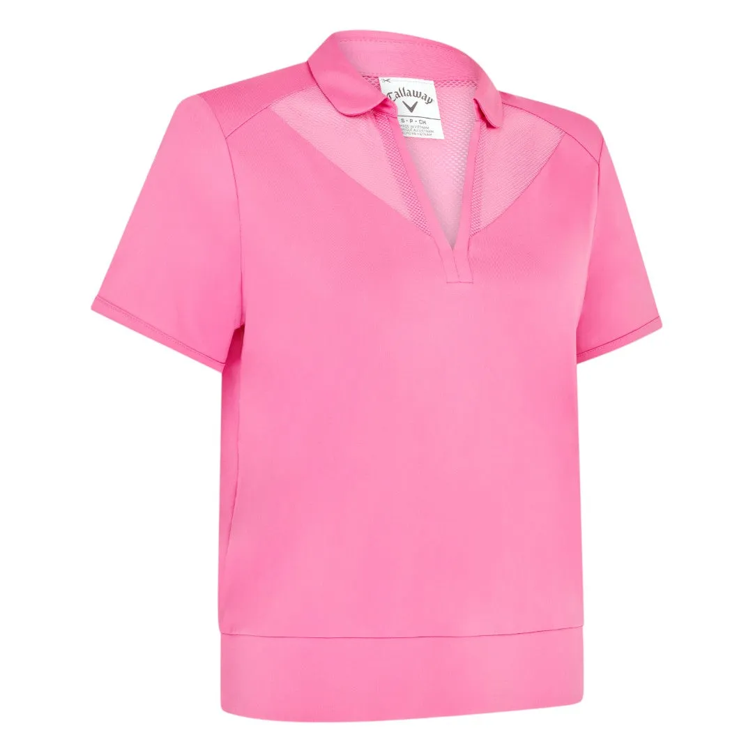 Callaway Ladies Waist Length Essential Golf Polo Shirt CGKSF131