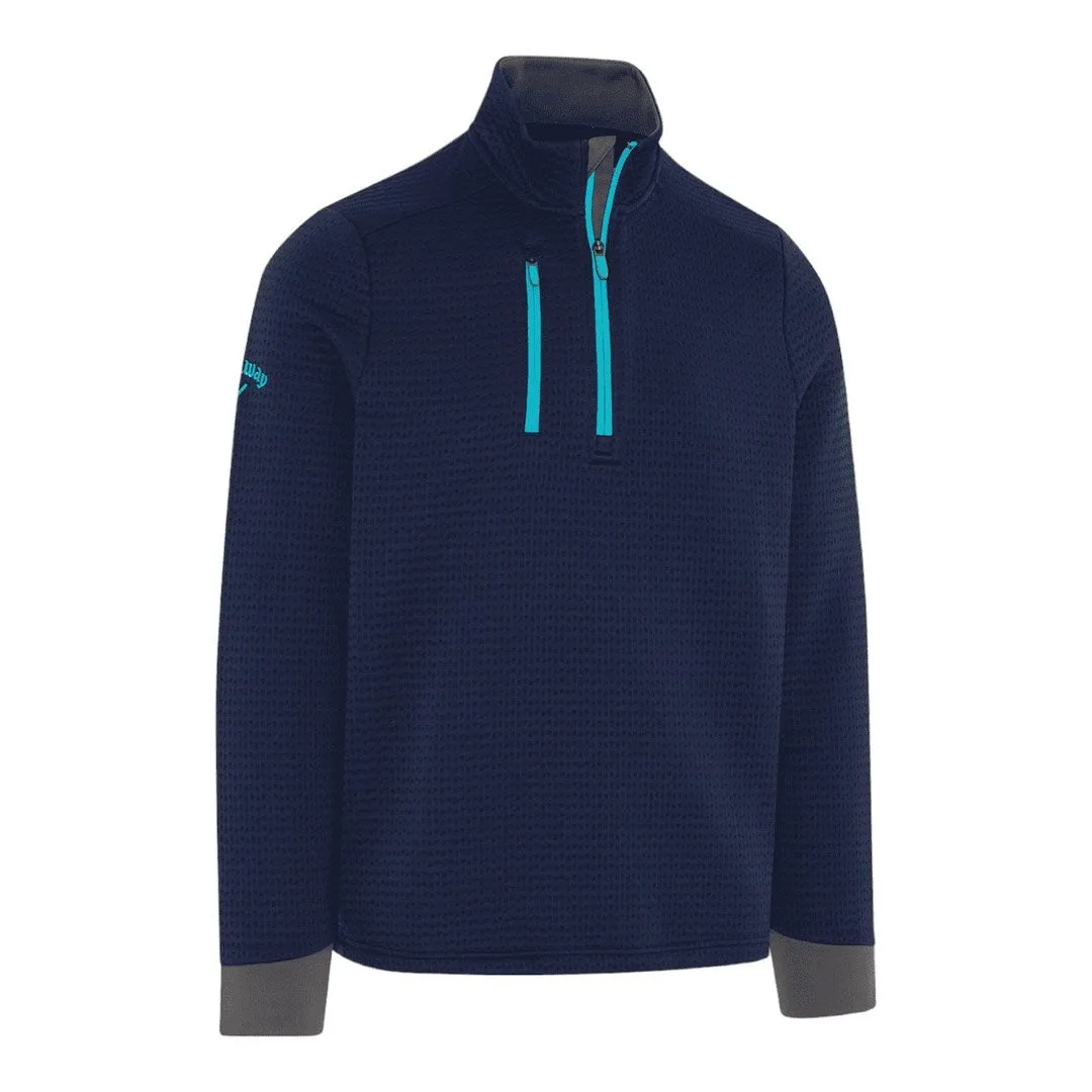 Callaway Midweight Textured 1/4-Zip Golf Fleece CGKFD038