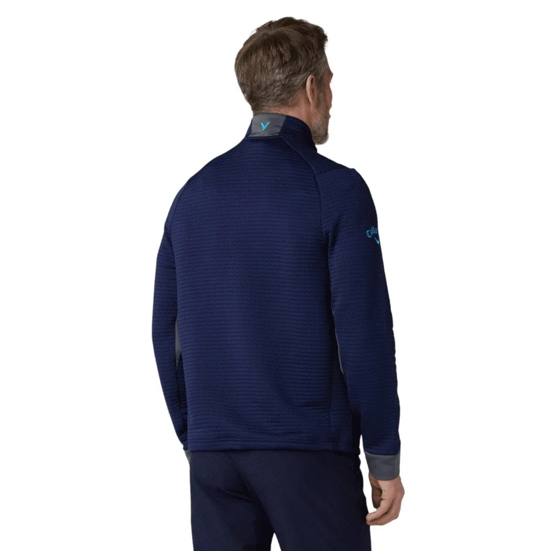 Callaway Midweight Textured 1/4-Zip Golf Fleece CGKFD038