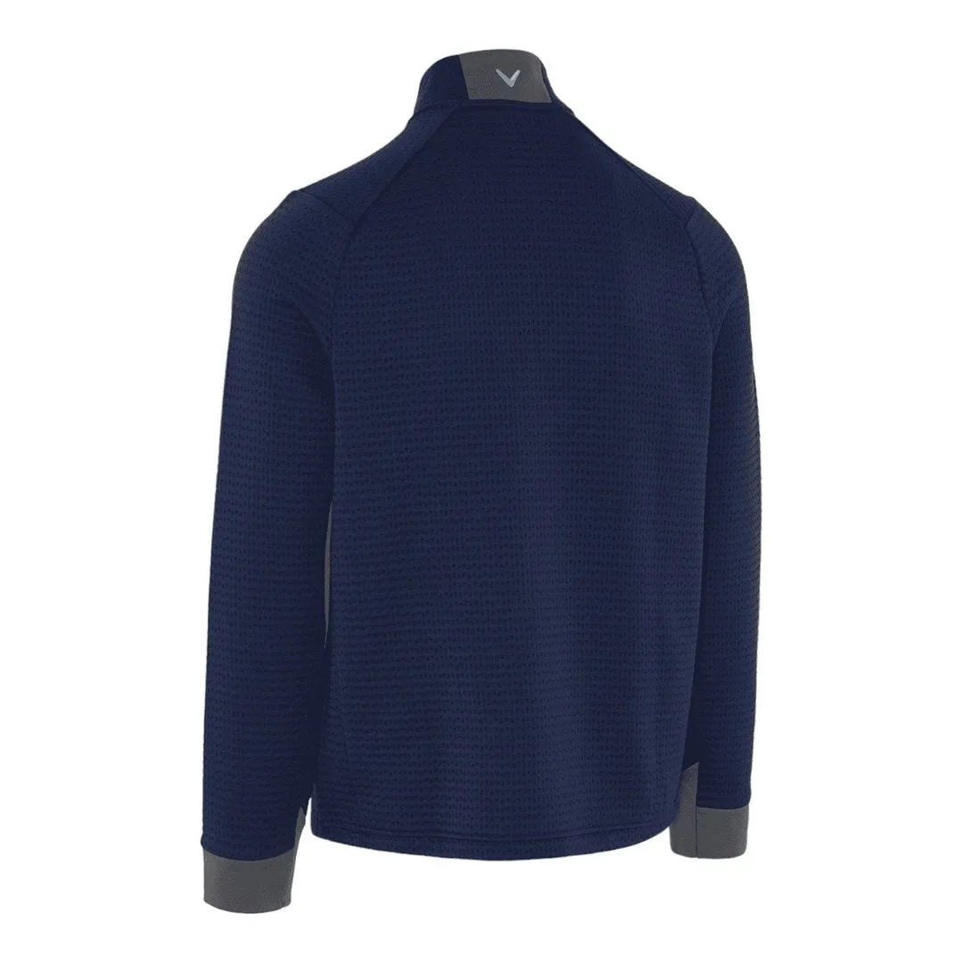 Callaway Midweight Textured 1/4-Zip Golf Fleece CGKFD038