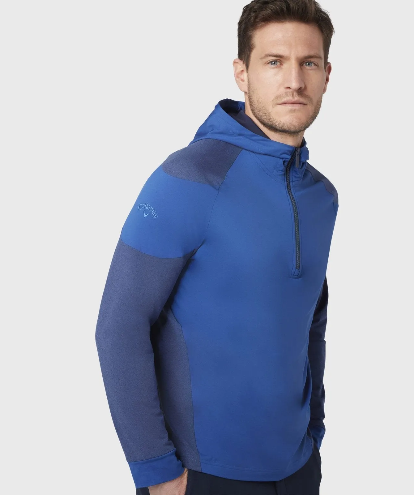 Callaway Mixed Media 1/4 Zip Golf Hoodie CGKFC056