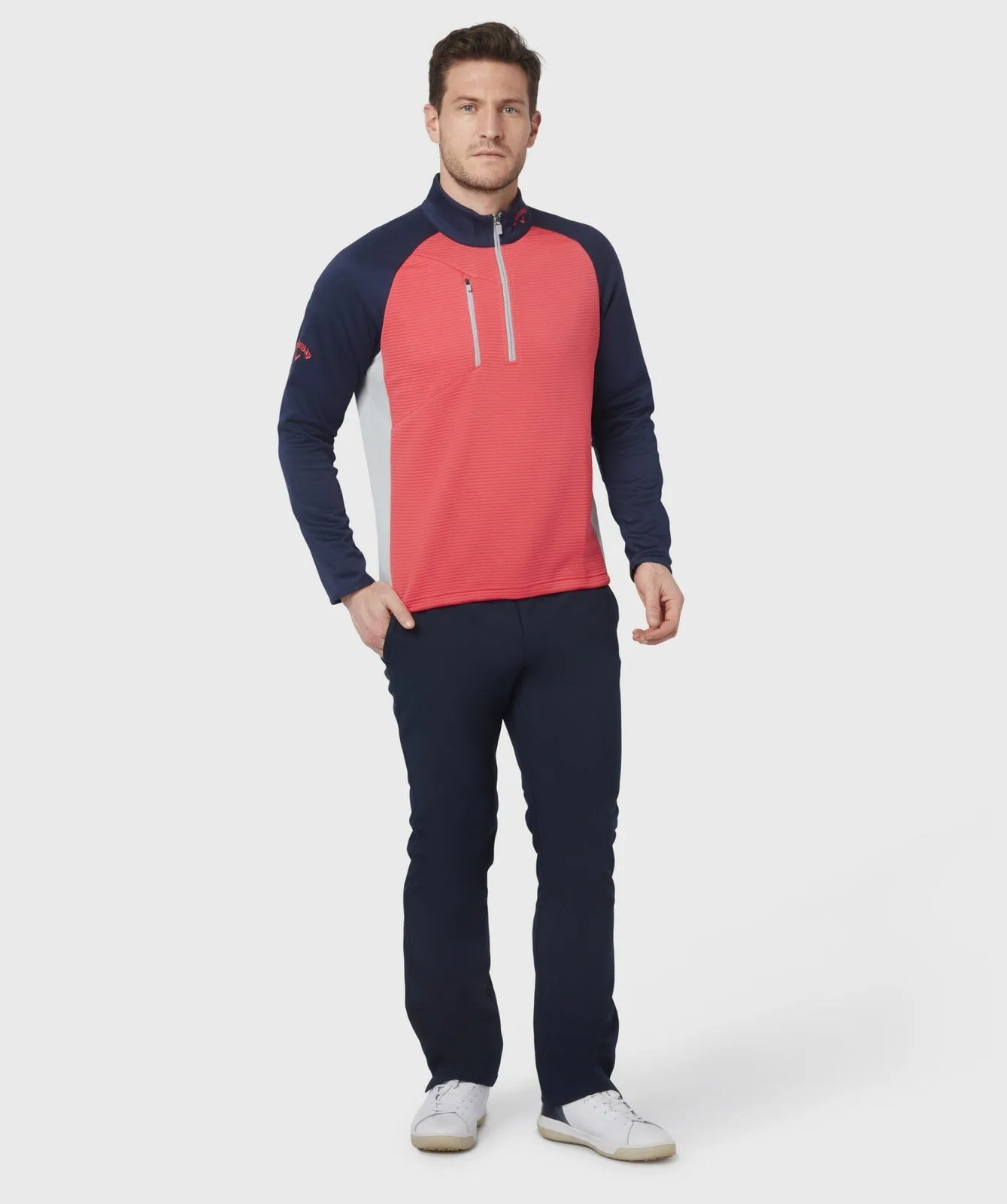 Callaway Ottoman Fleece 1/4 Zip Golf Sweater CGKFB0S3