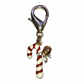 Candy Cane Dog Collar Charm dog collar charm,pet tag