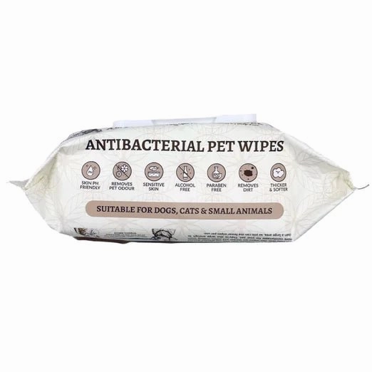 Care For The Good Antibacterial Wipes For Dogs & Cats (Baby Powder)