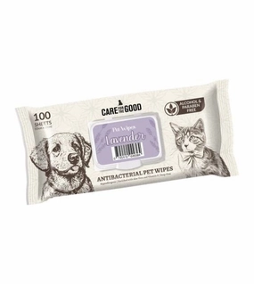 Care For The Good Antibacterial Wipes For Dogs & Cats (Lavender) odor remover,dog cleaning