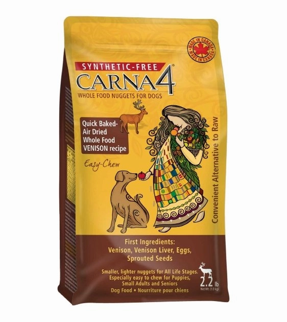 Carna4 Easy-Chew Quick Baked Air Dried Dry Dog Food (Venison) air-dried dog food,dehydrated dog food
